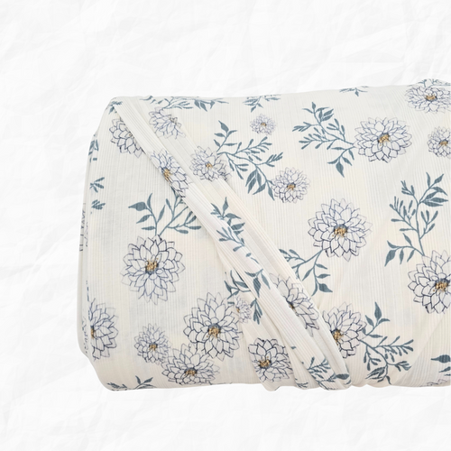 Beth's Exclusive Daisy Summer Variegated Rib Knit Fabric (Sold by half yards)