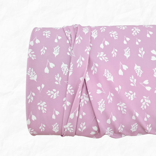 Beth's Exclusive Mulberry Fronds 4 Way Stretch Crinkle Poly Fabric (Sold by half yards)