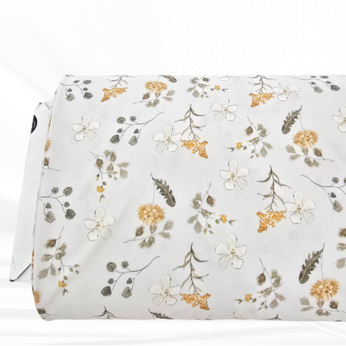 Beth's Exclusive Silver Autumn Splendor 4 Way Stretch Crinkle Poly Fabric (Sold by half yards)