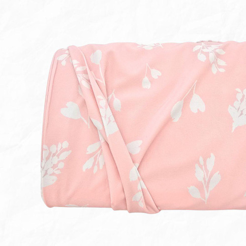 Beth's Exclusive Peach Fronds 4 Way Stretch Crinkle Poly Fabric (sold by half yards)