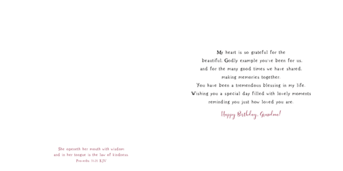 Dear Grandma Birthday Card