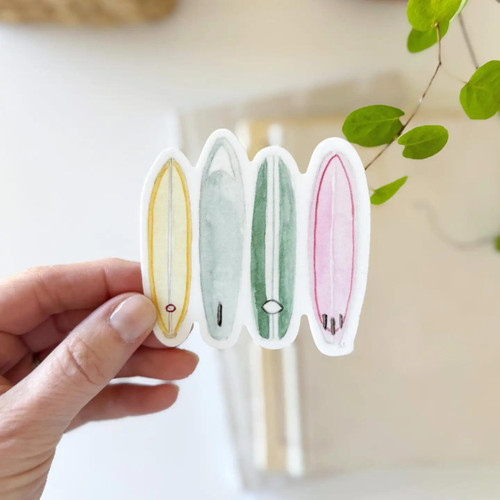 Surfboards Waterproof Sticker