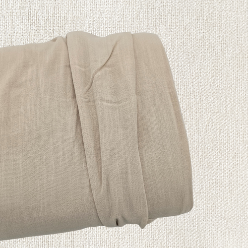 Tan Linen/Viscose Fabric (sold by half yards)