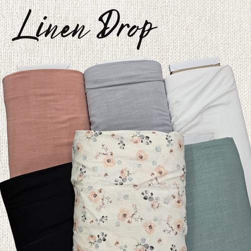 Ocean Linen/Viscose Fabric (sold by half yards)