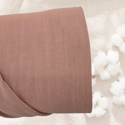 Blush Linen/Viscose Fabric (sold by half yards)