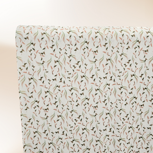 Varigated vines on White Missonia Knit (sold by half yards)
