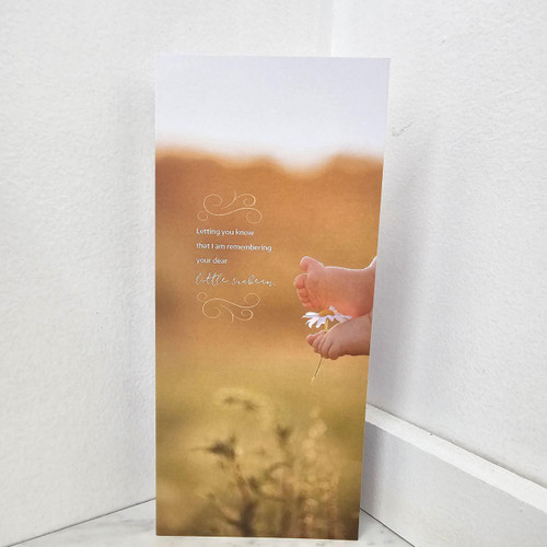 Little Feet  - Sympathy Card - 4/9