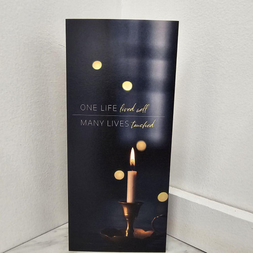Many Lives Touched - Sympathy Card - 4/9