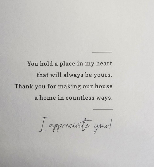 Selfless Service Mom Card 4x9