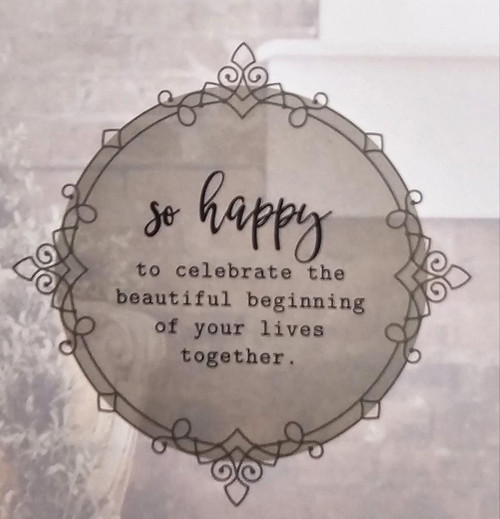 Beautiful Beginning Wedding Card 4x9