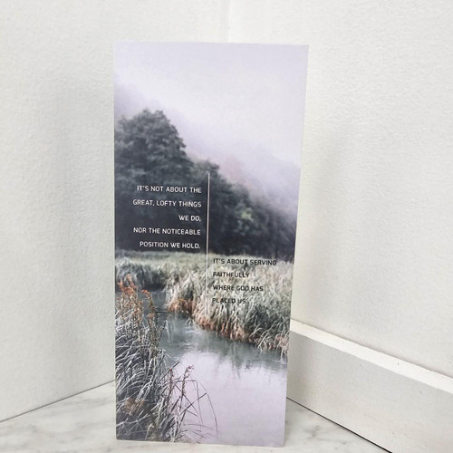 Serving Faithfully - Just Because Card - 4/9