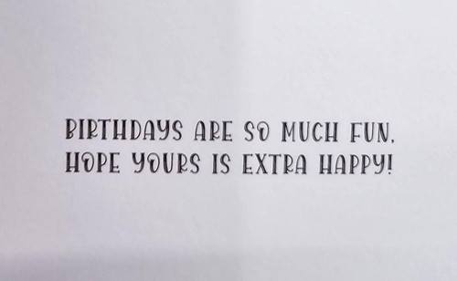 Oh Happy Day Birthday Card 4x9