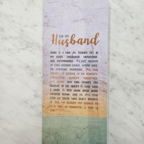 Husband Stands Out Birthday Card 4x9