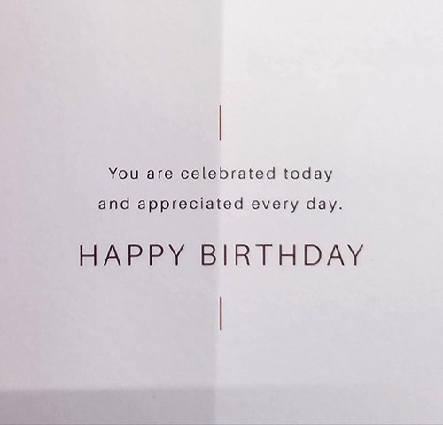 More Beautiful World Birthday Card 4x9