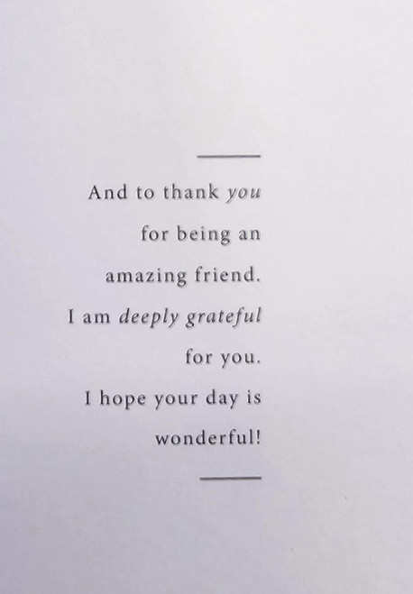 Perfect Day Birthday Card 4x9