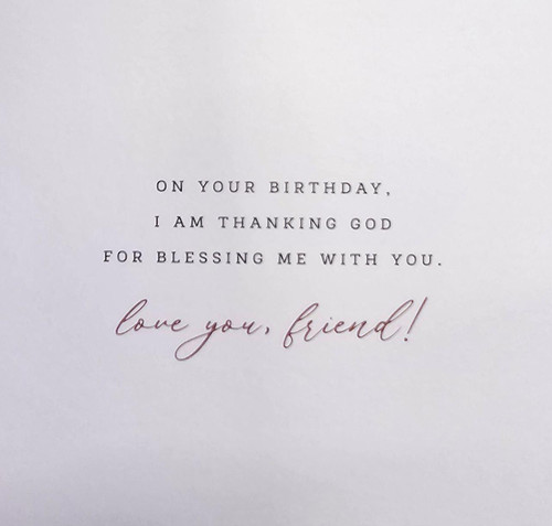 God In Wisdom Birthday Card 4x9