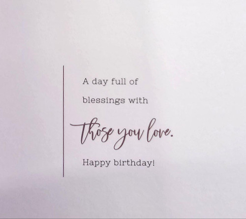 Day Of Blessings Card 4x9