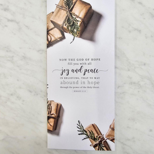 Abound In Hope Christmas Card 4x9