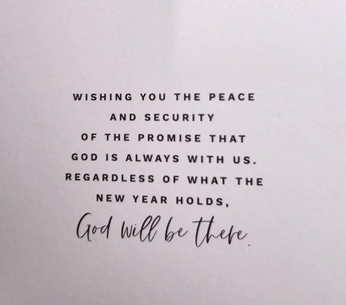 God With Us Christmas Card 4x9