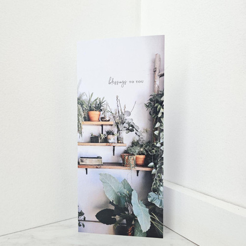 Blessings To You Blank Card 4x9