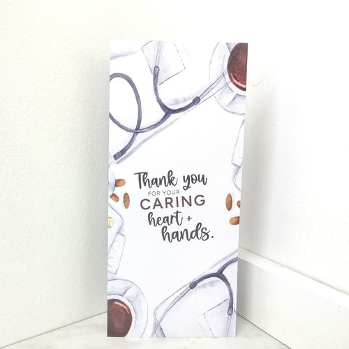 Caring Heart And Hands Card 4x9