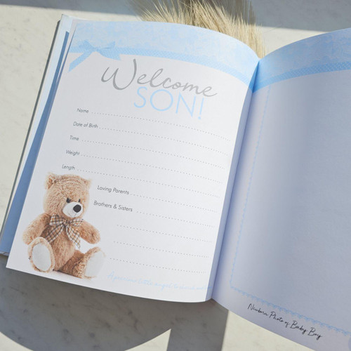 Plaid Baby Boy Record Book