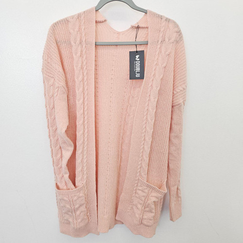 Blush Cable Cardigan