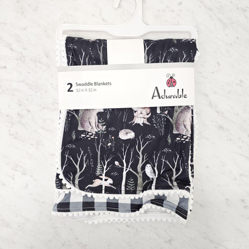 Knit Blanket Forest Set Of 2