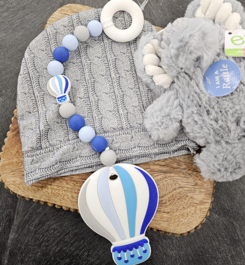 Blue Hot Air Balloon Beads