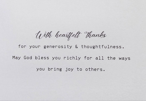 Petals Of Gratitude- Thank-You Card