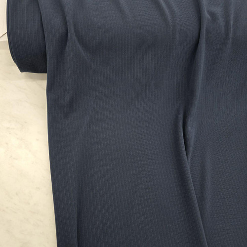 Navy Ideal Rib Knit Fabric (sold by half yard)