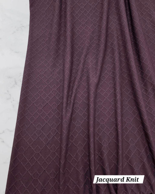 Italian Plum Jacquard Knit