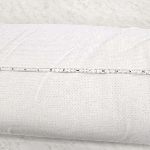 Beth's Exclusive Polka Dot on White Cotton Spandex Fabric (sold by half yards)