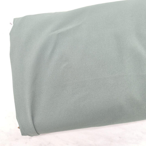 Dark Sage Poly Stretch Crepe Fabric (sold by half yards)