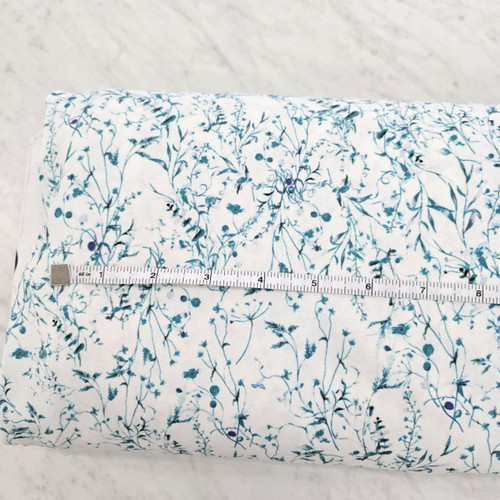Teal Rustic Vinte 4-way Stretch Crinkle Poly Fabric (sold by half yards)