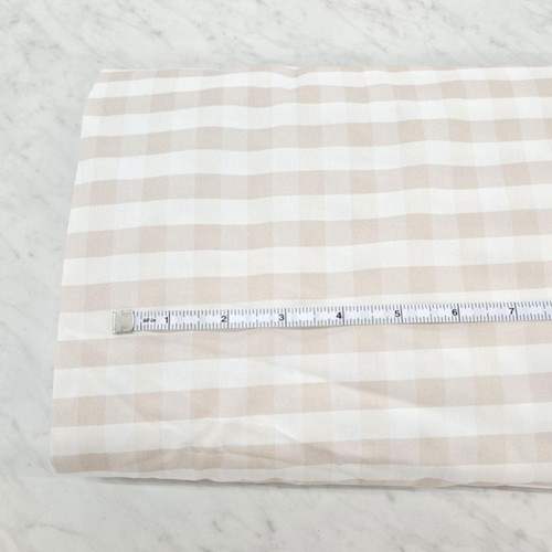 Retro  Tan and Faded Check (sold by half yards)