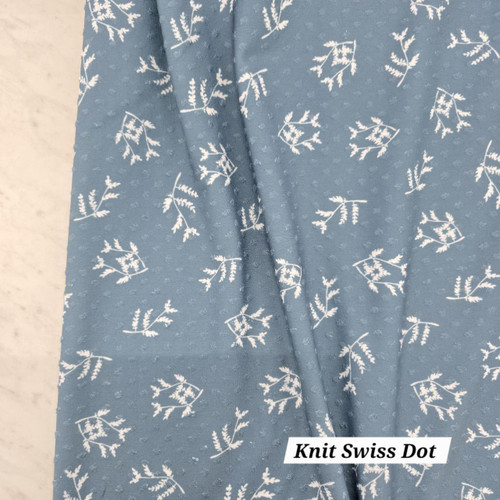 Teal Simple Grain Knit Swiss Dot Fabric (sold by half yard) Teal Simple Grain Knit Swiss Dot Fabric (sold by half yard)