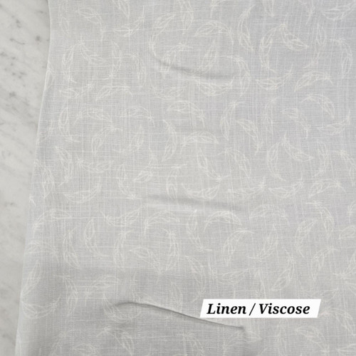Light Blue Floating Feather Linen Fabric (sold by half yard) Light Blue Floating Feather Linen Fabric (sold by half yard)