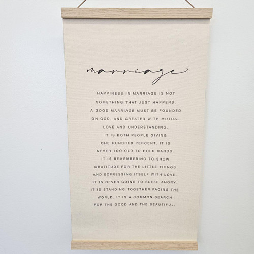 Happiness in Marriage Wall Hanging Happiness in Marriage Wall Hanging
