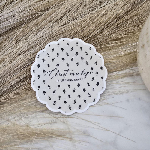 Christ our Hope Waterproof Sticker