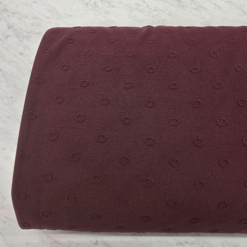 Redwood Swiss Circles Knit Fabric (sold by half yards)