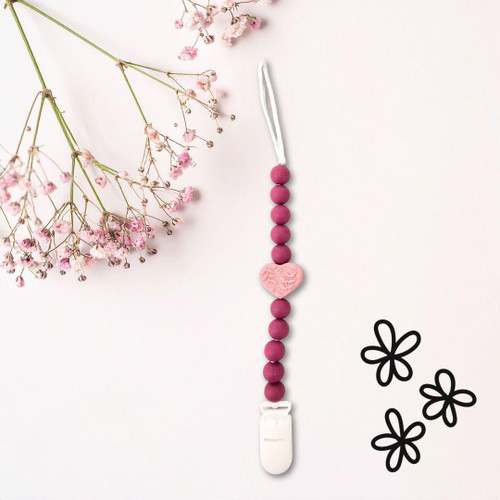 Plum Heart Nippy Clip