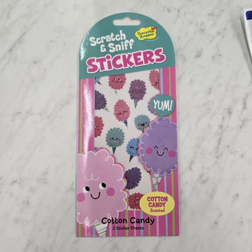 Scratch & Sniff  Cotton Candy Scented Stickers