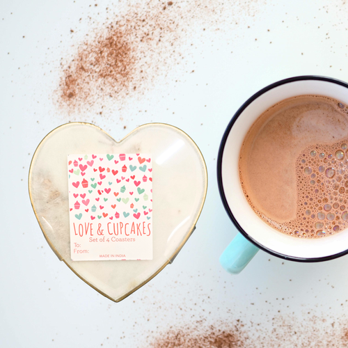 Love & Cupcakes Coasters