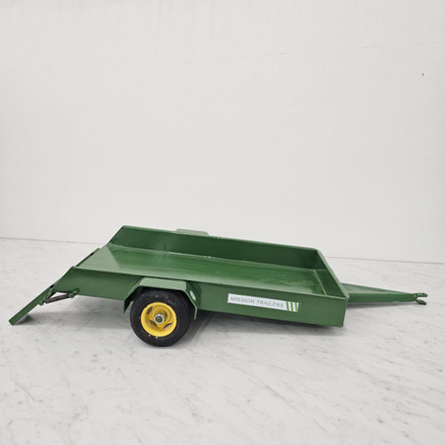 Green Flat Bed Trailer; Mission Toys