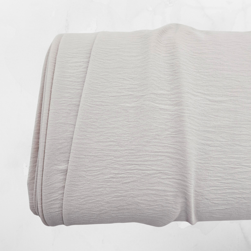 Champagne 100% Polyester Dream Crepe Stretch Fabric (sold by half yards)