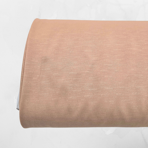 Apricot 100% Poly with a Linen Look (sold by half yards)