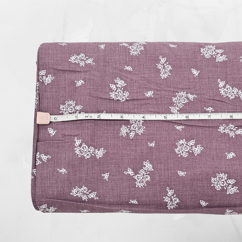 Garden Rose on Purple Tropical Breeze Fabric (sold by half yards)