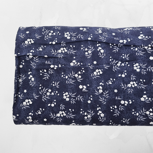 Posy Clusters on Navy Tropical Breeze Fabric (sold by half yards)