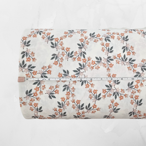 Viney Daisy 4 Way Stretch Crinkle Poly Fabric (sold by half yards)